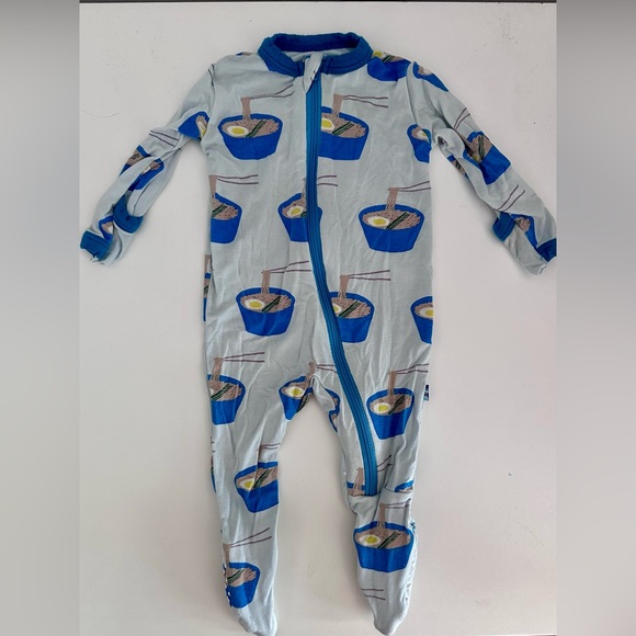Bamboo Kickee Pants Ramen Print Sleeper - Picture 1 of 3